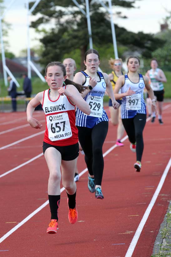 800 metres, 2021 North East Grand Prix No. 2, Monkton, Wednesday, May 19th. Photo: David T. Hewitson/Sports for All Pics